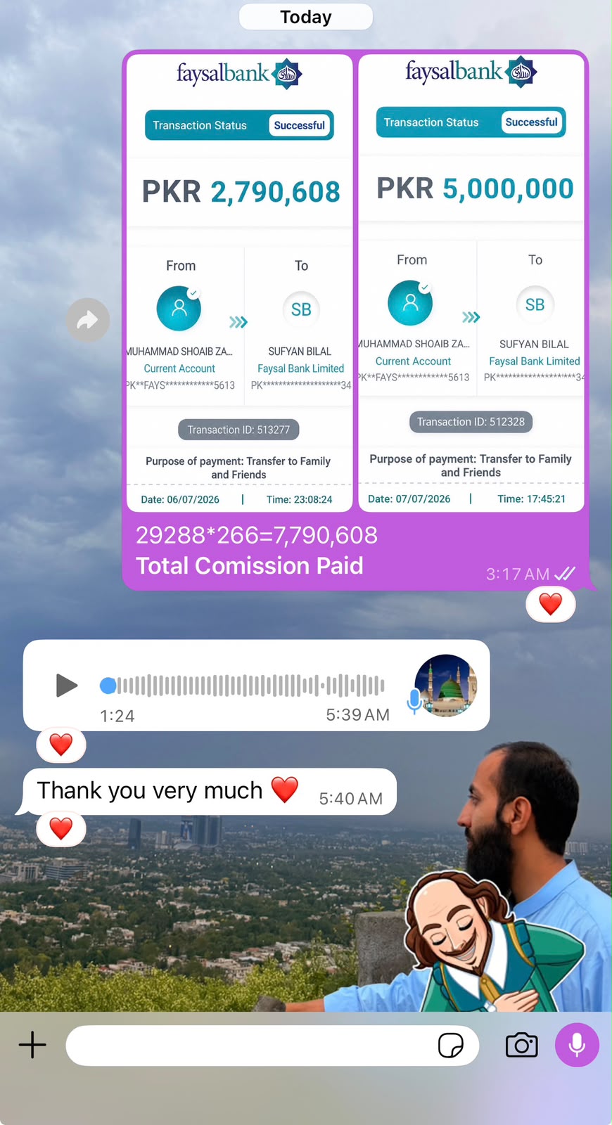 Payout sent to a student screenshot 11