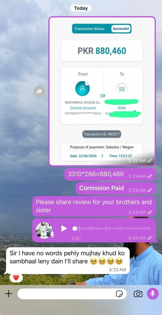 Payout sent to a student screenshot 6